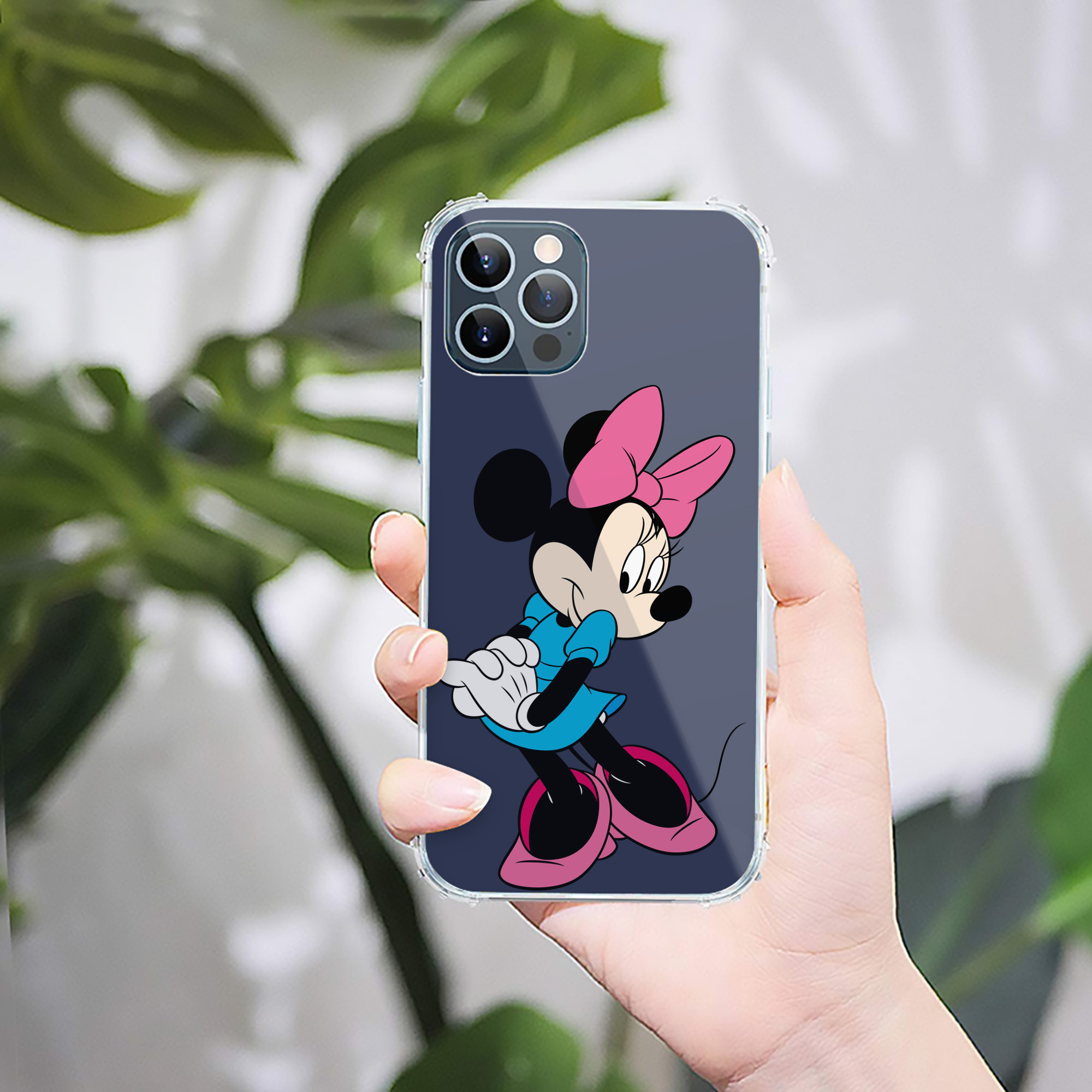 （画像用） ミッキーマウス Mickey Mouse 【iPhone 12シリーズ対応】透明スマホケース（クリアソフトケース）